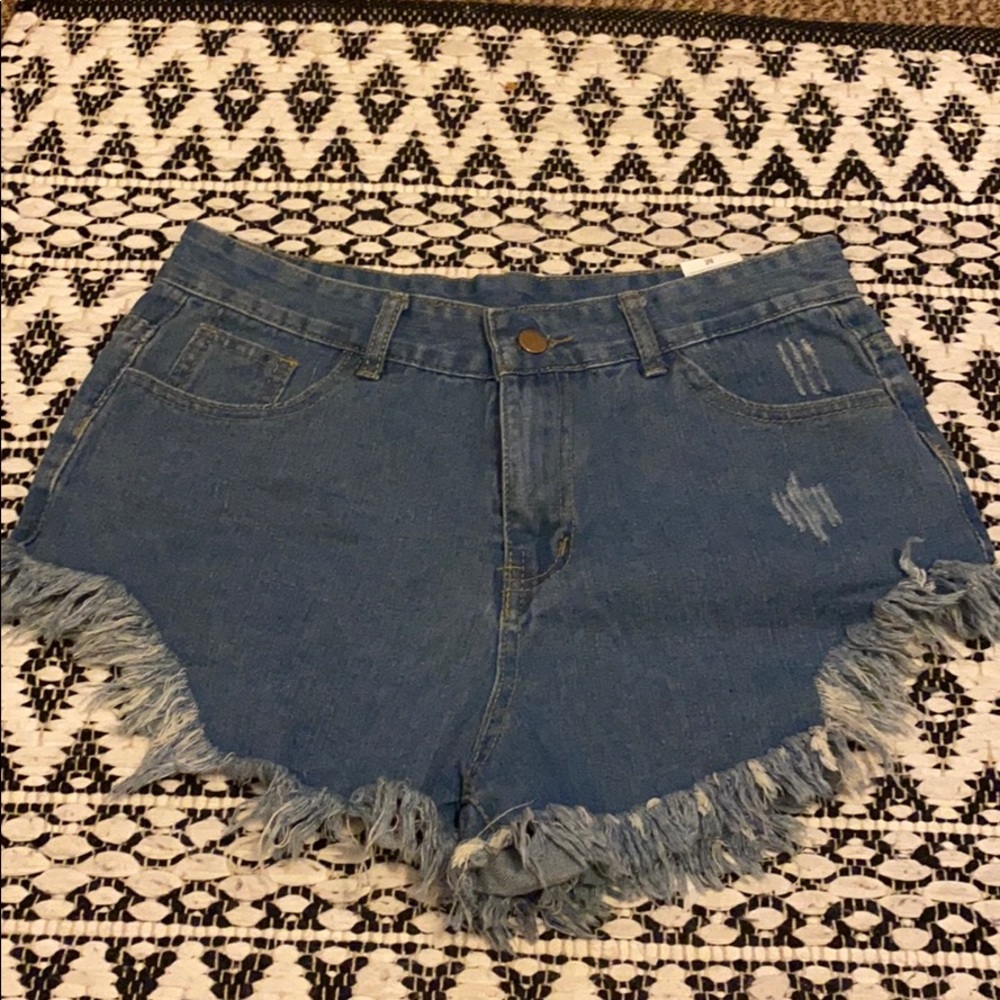 Denim shorts